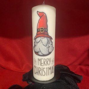 Large Christmas Candle - 9 x 3 inches